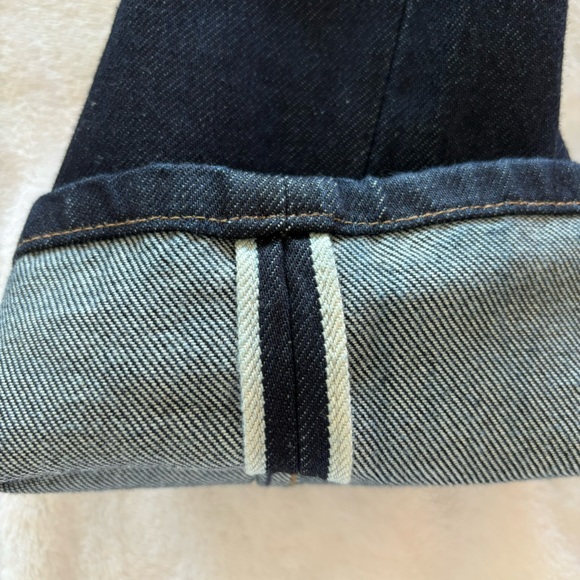 Calvin Klein Classic Straight Button Fly Selvedge Jeans--Sz 24 - Picture 9 of 15